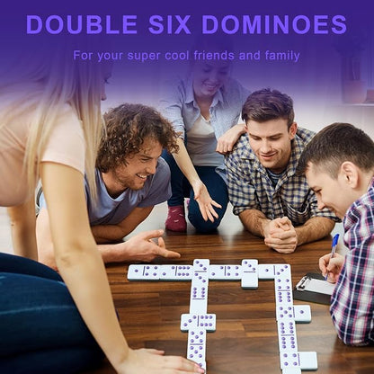 IDTQ Dominoes Set for Adults, Double 6 Dominos Game Set - Image 5