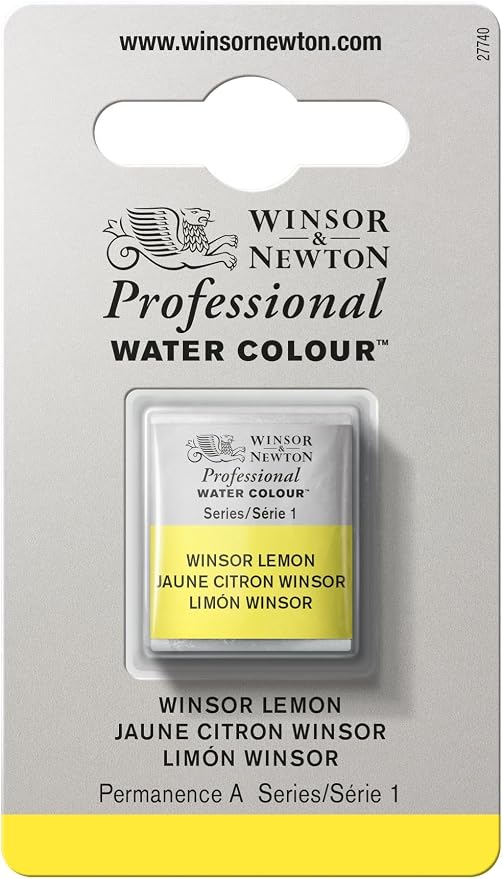 Winsor & Newton Professional Water Colour Paint, Half Pan, Winsor Lemon by WinsorNewton