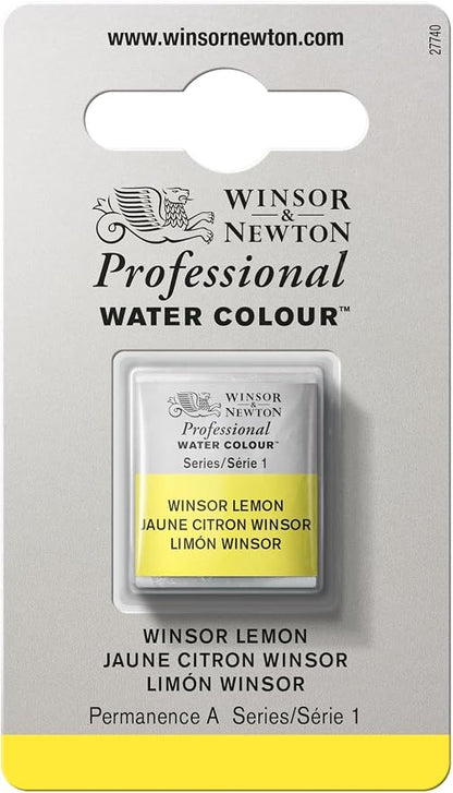 Winsor & Newton Professional Water Colour Paint, Half Pan, Winsor Lemon by WinsorNewton
