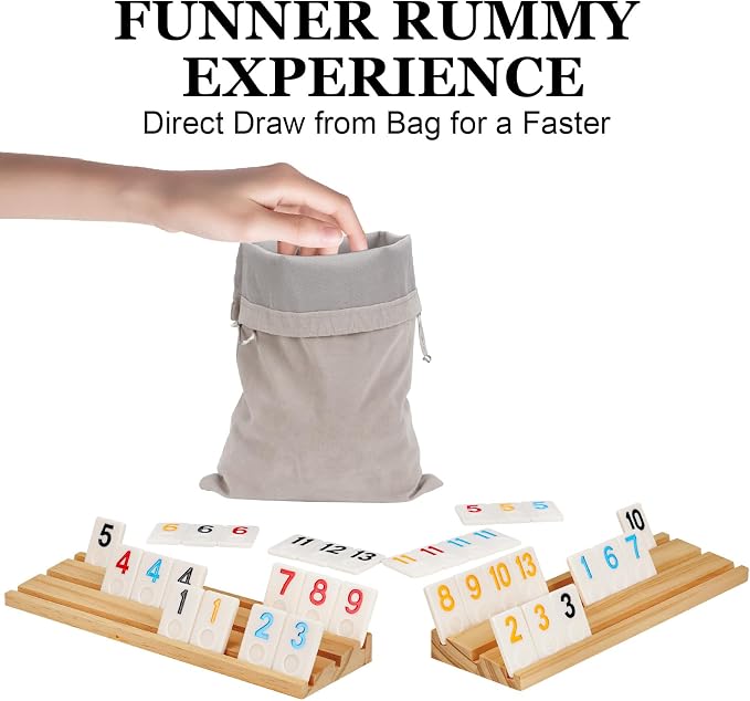 Upgraded 6-8 Players Rummy Cube Board Game Set - Image 5