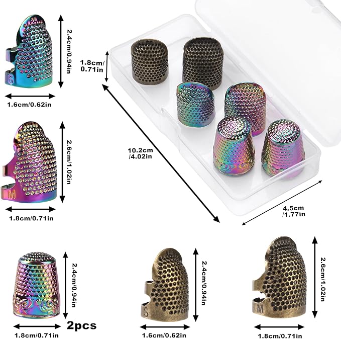 Sewing Thimble, Thimbles for Hand Sewing, Metal Thimbles for Hand Sewing - Image 2