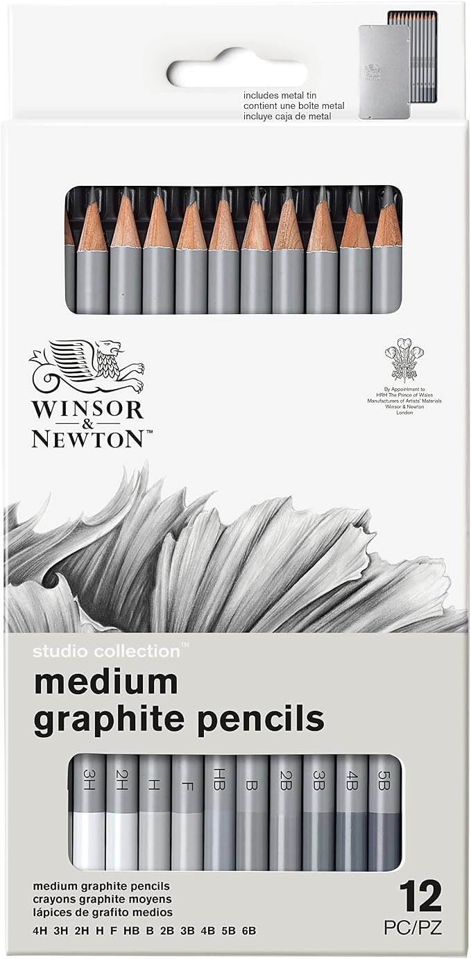Winsor & Newton Studio Collection Artist Pencils, Graphite Pencils - Image 12