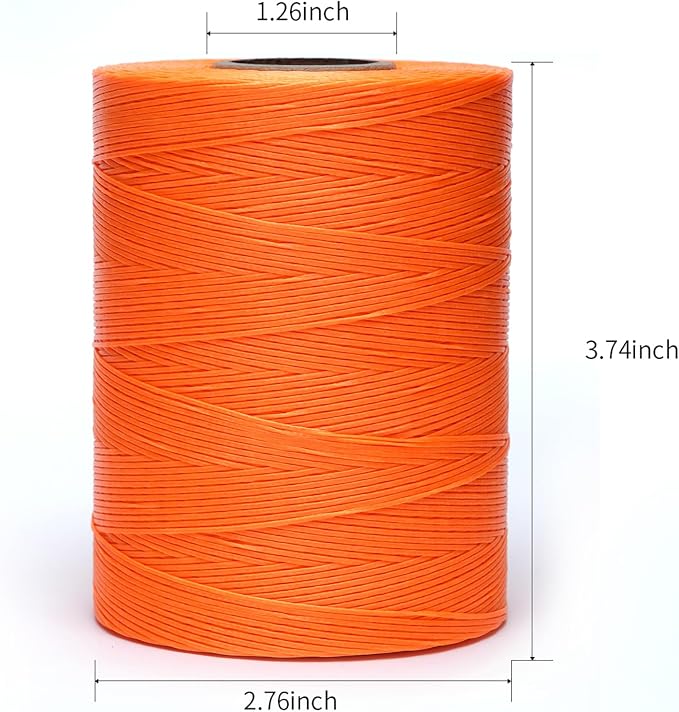 Waxed Thread, 852Yards 150D 0.8mm Flat Polyester Wax Thread - Image 2
