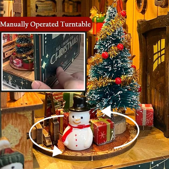 Miniature Book Nook Kit Christmas Book Nooks - Image 4