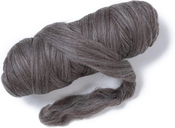 Kondoos Multi Colored Natural Wool roving, 1 lb. Best Wool by Kondoosnaturalfibers