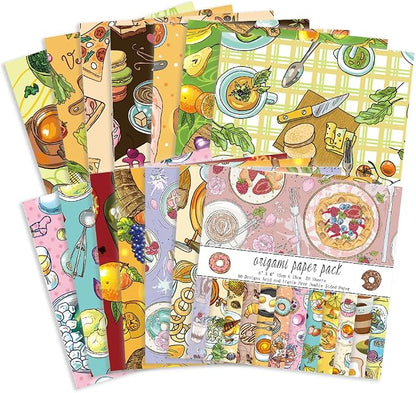 Origami Paper Kit 50 Sheets 70GSM 6 Inch Square Double Sided Color 50 Vivid - Image 3