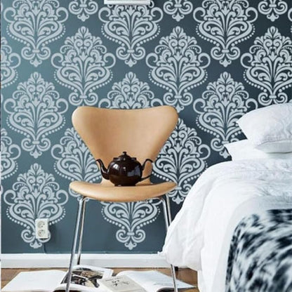 Damask Stencils for Walls 12inch Damask Stencil Large Texture Stencils Mixed - Image 2