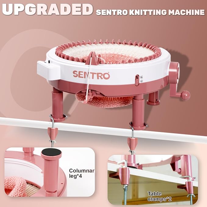 SENTRO Upgraded 48 Needle Knitting Machine, Circle Knit Loom Machine - Image 2