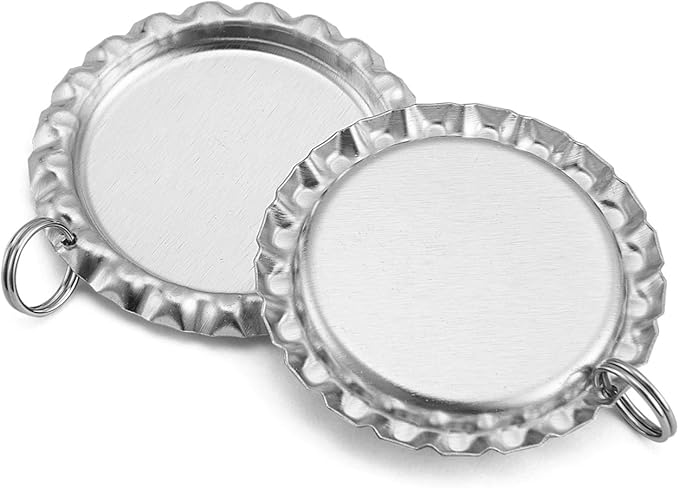 Silver Color Flat Bottle Caps by IGOGO