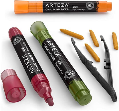 ARTEZA Pastel Liquid Chalk Markers, Water Based Pens - Image 2