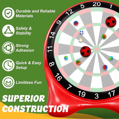 Inflatable Soccer Dart Board, Giant Kick Darts, Indoor Outdoor Lawn Yard Games - Image 5