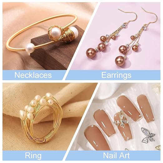 6 Rolls Copper Jewelry Wire, 5 Assorted Colors 0.4 mm Dia. Beading Wire - Image 4