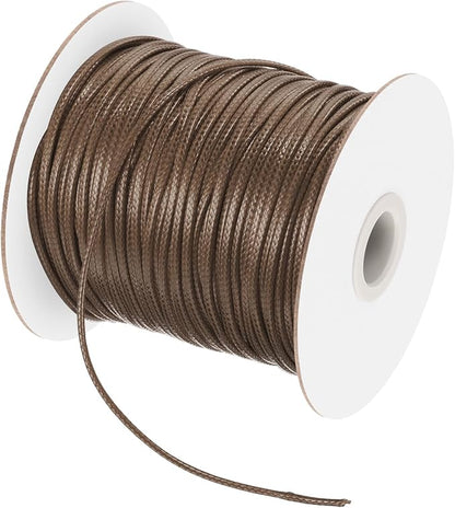 MECCANIXITY Waxed Cord 2mm Waxed Polyester Cord 98 Yard Wax String by MECCANIXITY