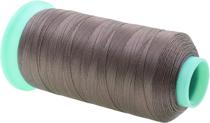 Mandala Crafts Bonded Nylon Thread Taupe Heavy Duty Sewing Threads - Image 2