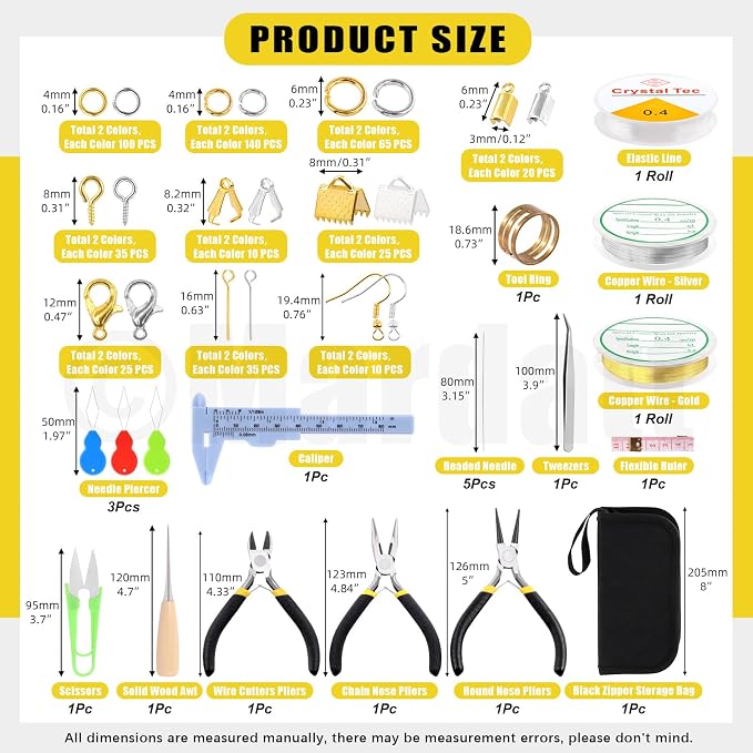 Mardatt 950Pcs Jewelry Making Supplies Kit - Image 2