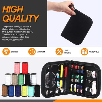 Rustark 98Pcs Sewing Kit With Portable Bag, Premium Supplies Including 14 - Image 3