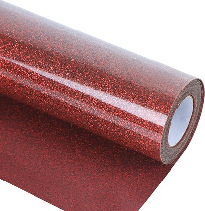 guangyintong Glitter Red Heat Transfer Vinyl HTV Rolls by guangyintong