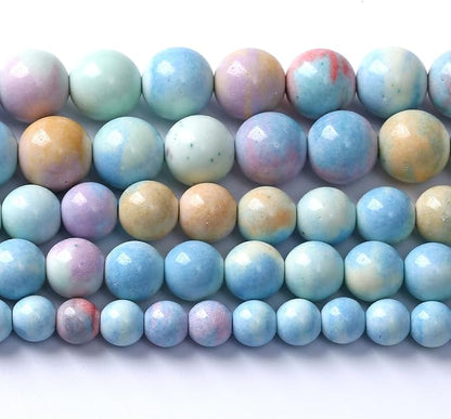 4mm 90pcs Natural Alxa Rainbow Stone Beads by NaturalStoneBeads