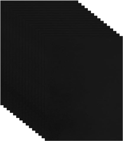 100 Sheets Black Cardstock 8.5 x 11 Certificate Paper, 75lb Premium Printer by Guakicae