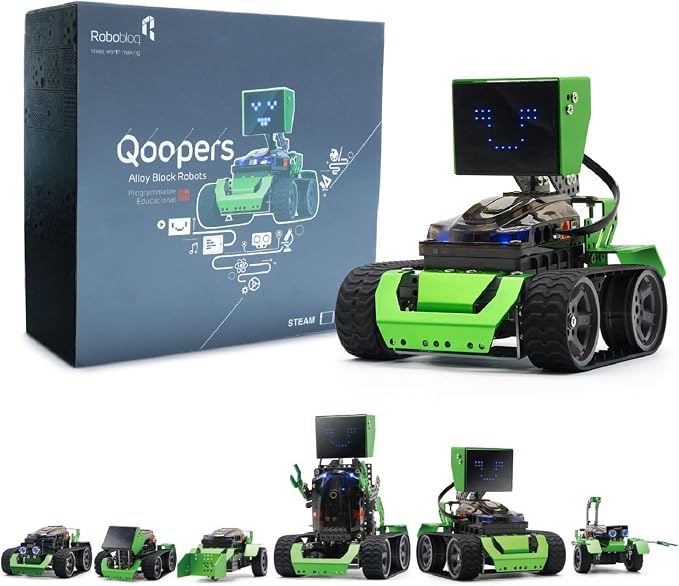 Robobloq Qoopers 6 in 1 Programming Robot Building Kit by Robobloq
