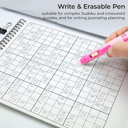 M&G 6 PCS Retractable Erasable Gel Pens, 0.5mm Black Ink Gel Pen, Fine Point - Image 7