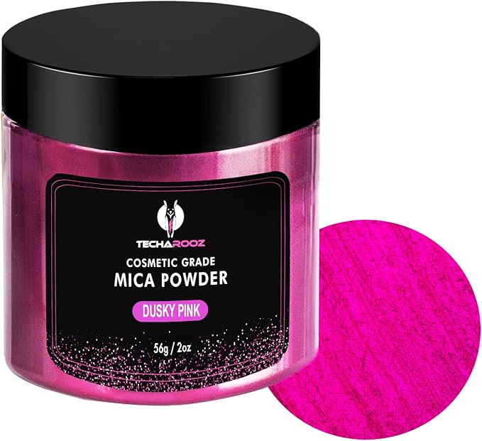 Dusky Pink Mica Powder for Epoxy Resin 56g / 2oz. Jar by TECHAROOZ