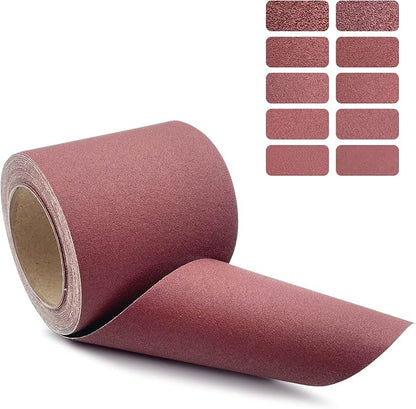 180 Grit Emery Cloth Roll, 4.5 Inch Wide 32.8 Ft Long Abrasive Sandpaper Rolls by YGFRSTO
