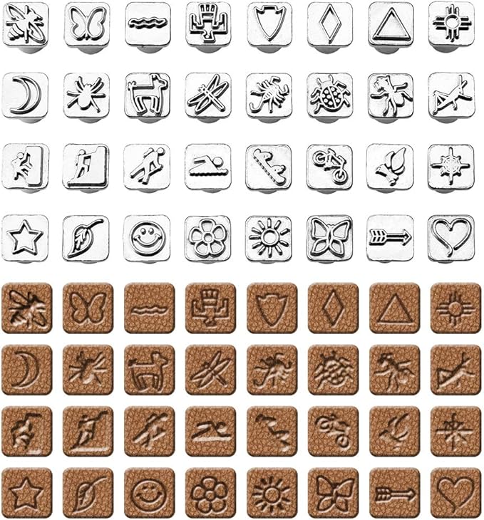 33 PCS Leather Stamping Tool Set, Quality Craft Tool Stamp Set - Image 5
