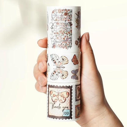 WT Stamped Wings Washi Tape Sticker Set – 3 Rolls Decorative Butterfly & Wing - Image 8