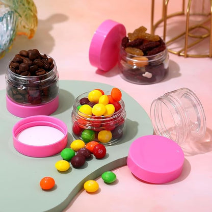 SATINIOR 12 Pack 1 oz Plastic Container Jars - Image 2