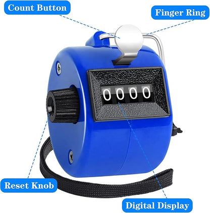 FEBSNOW Handheld Tally Counter Clicker 4 Digital Number Click Counter - Image 3