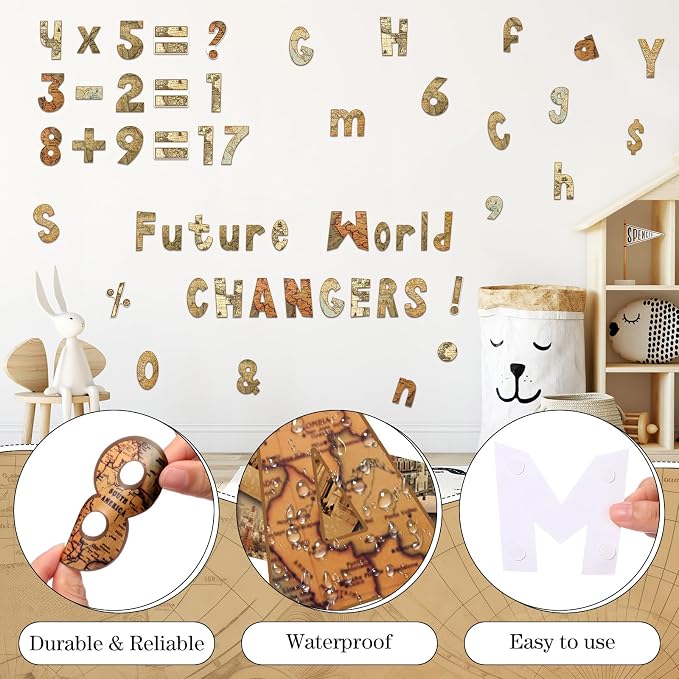 221 Pcs Bulletin Board Letters Round Alphabet Number Punctuation Symbol Combo - Image 4
