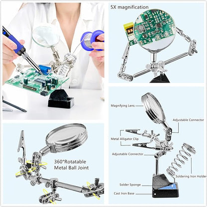 Soldering Iron Kit, 100W High-Power LCD Digital Soldering Iron, Circuit Board - Image 4