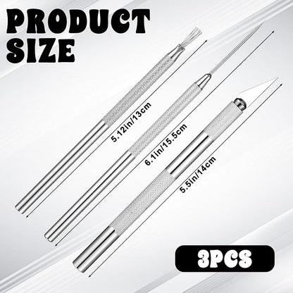 3 in 1 Clay Needle Tools Sculpting Ceramics, Wire Texture Pottery Clay Tool Kit - Image 2