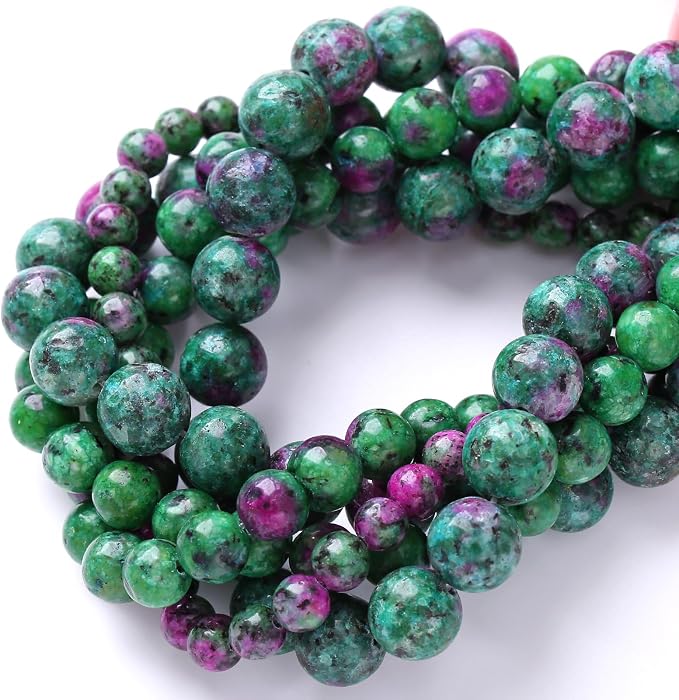 45pcs 8mm Natural Epidote Zoisite Stone Beads - Image 5