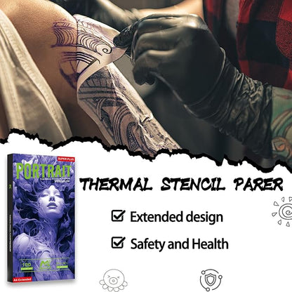 2025 NEW Extended Tattoo transfer paper, 100 Sheets Premium Stencil Transfer - Image 2