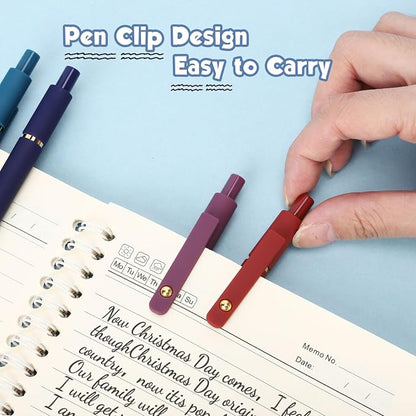 Gel Pens 6Pcs, 0.7mm Smooth Writing Black Ink Pens - Image 4