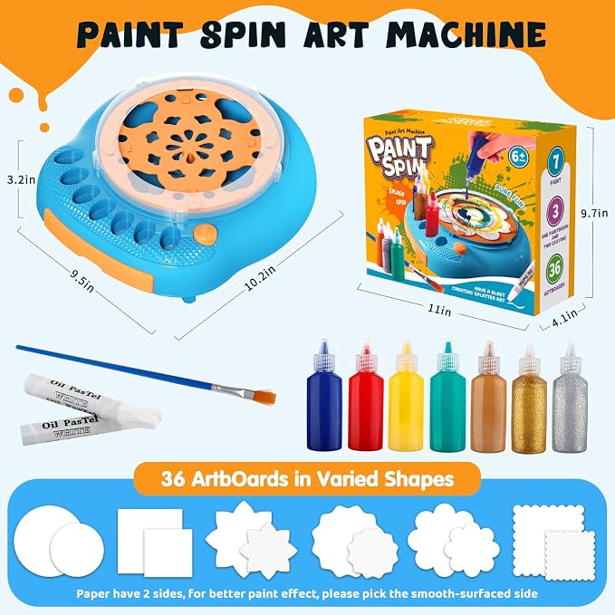 Hewaurorion Paint Spin Art Machine Kit - Image 6