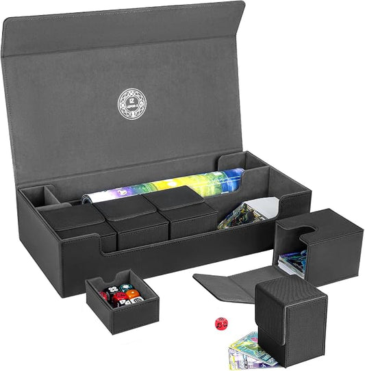 6 in1 Card Deck Box Set, X-Large Premium Trading Card Storage Case by LEFOR%C2%B7Z