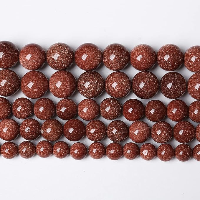 90pcs 4mm Natural Gold Sandstone Beads Gemstone Round Loose Beads by NaturalStoneBeads
