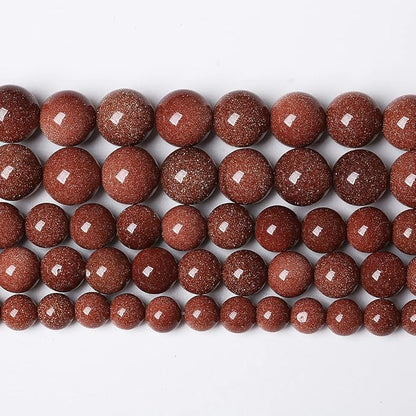 90pcs 4mm Natural Gold Sandstone Beads Gemstone Round Loose Beads by NaturalStoneBeads