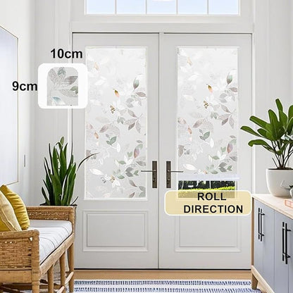 Window Privacy Film Decorative for Front Door, Bathroom Static Cling Stained - Image 7
