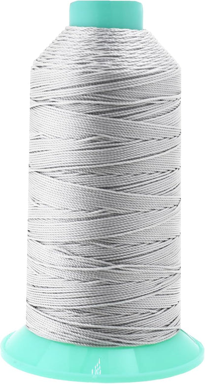 Mandala Crafts Bonded Nylon Thread Silver Heavy Duty Sewing Threads by MandalaCrafts