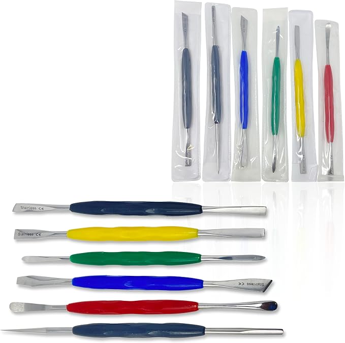 CYNAMED Stainless Steel Spatula Wax & Clay Sculpting Tool Carver Set - Image 8