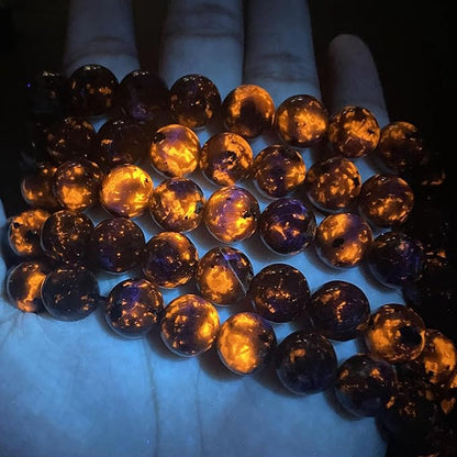 4MM 180pcs Natural Flame Yooperlite Stone Energy Beads Round Loose Beads by Unknown