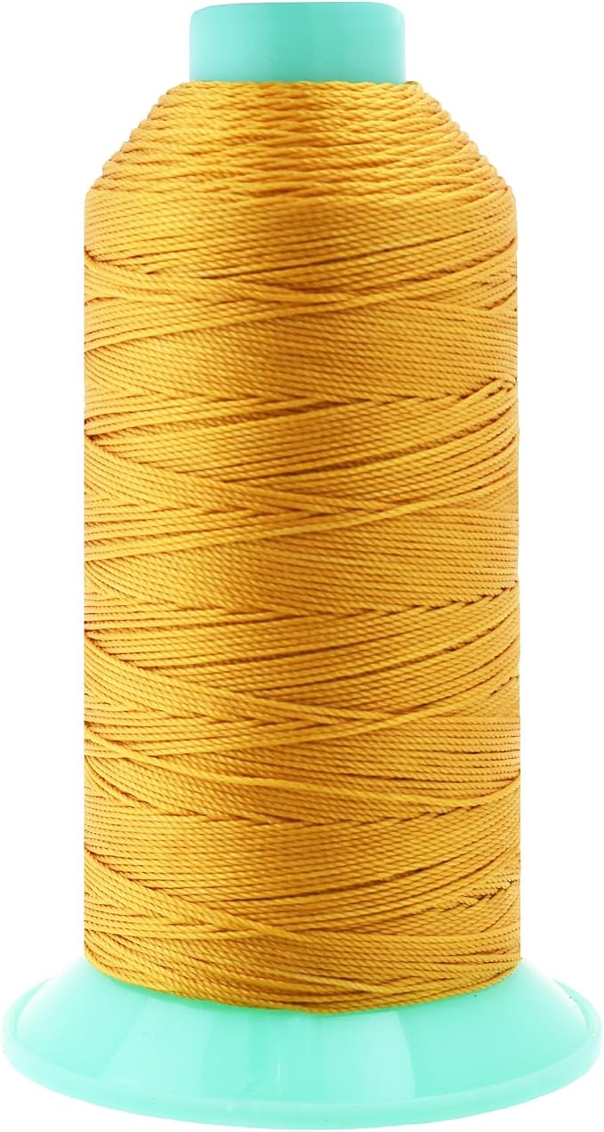 Mandala Crafts Bonded Nylon Thread Gold Heavy Duty Sewing Threads by MandalaCrafts