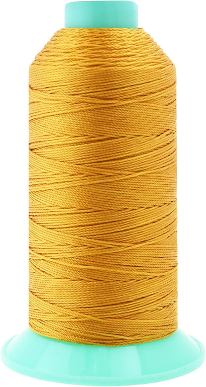 Mandala Crafts Bonded Nylon Thread Gold Heavy Duty Sewing Threads by MandalaCrafts
