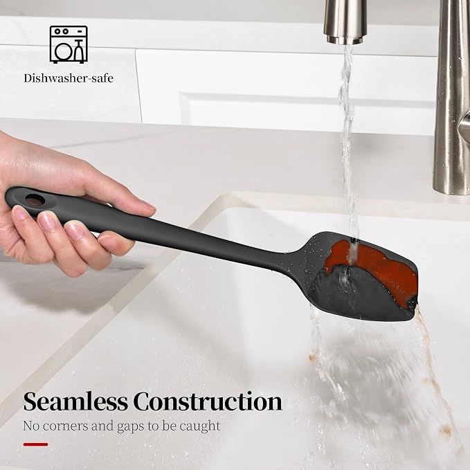 600ºF Heat Resistant Spatulas, High Heat Food Safe Semless Kitchen Silicone - Image 9