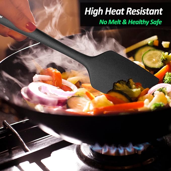 Silicone Spatula for Kitchen, 600°F Heat resistant Spatulas for Baking - Image 8