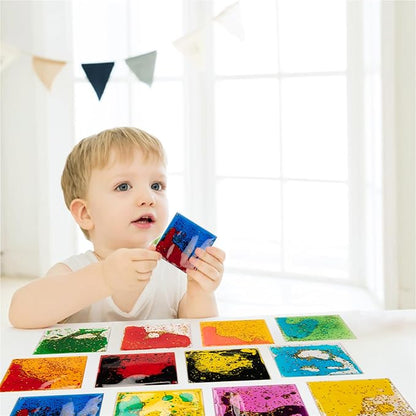 Art3d 6”x6” Square Sensory Fidget Liquid Motion Tiles - Image 2